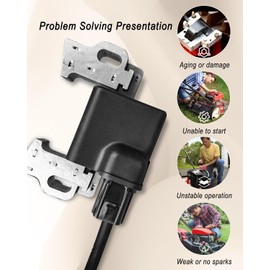 AUGREX 30500-Z5T-003 Ignition Coil Module 4 Prong with 4 pin Connector Fit for Honda GX340 GX390 GX240 GX270, Replace 30500Z5T003 30500-Z5R-003