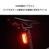 キャットアイ(CAT EYE) セーフティライト RAPID X3 USB充電式 リア用 TL-LD720-R ライト 自転車