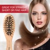 Titania 6 Row Wooden Pneumatic Brush with Wooden Bristles Pack of