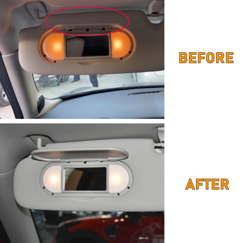 Abodvu Compatible with 2015-2022 Mini Cooper Sun Visor Vanity Mirror