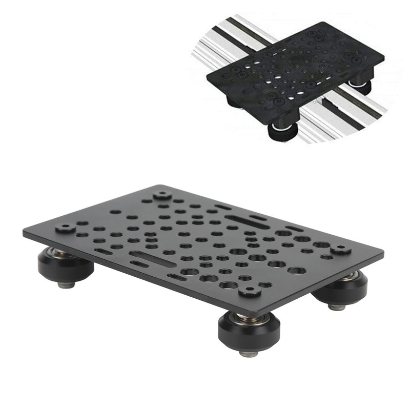 Gantry Plate Aluminum High Strength Gantry Board Black Anodized 3D