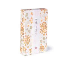 Flat Box Wayu Osmanthus Scent/Rose Stuffed Incense Stick, Obon Festival, Higashigan, New Bon Festival, Mourning Visit, Senko, Japanese Osmanthus