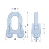 Galvanised Wire Rope Grips Clamp 10MM x10 (Bulldog Cable Commercial