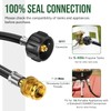 Alloxity 6FT Propane Hose Adapter 1lb to 20lb, Propane Tank