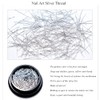 ANCLLO 2 Boxes Glitter Alloy Nail Decoration Golden Silver Silk