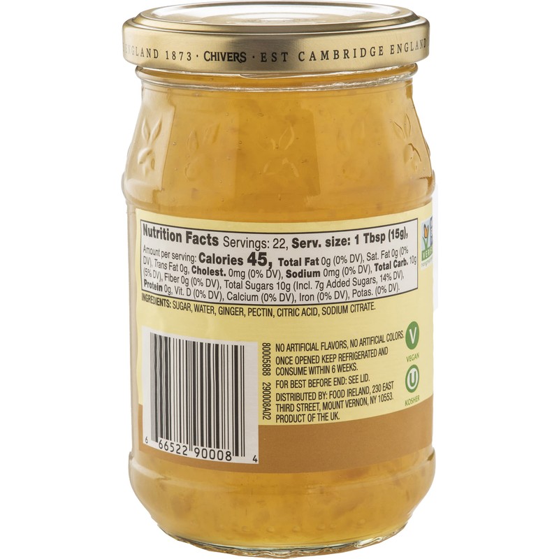 Chivers UK Ginger Preserve 340g (12oz)