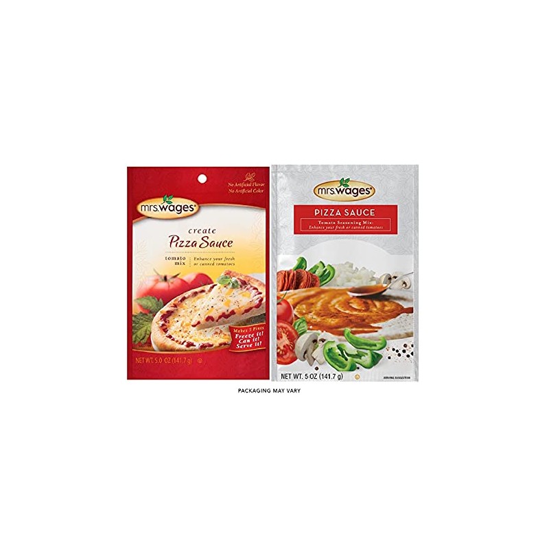 Mrs Wages Pizza Sauce Canning Mix, 5 Ounce (Pack of