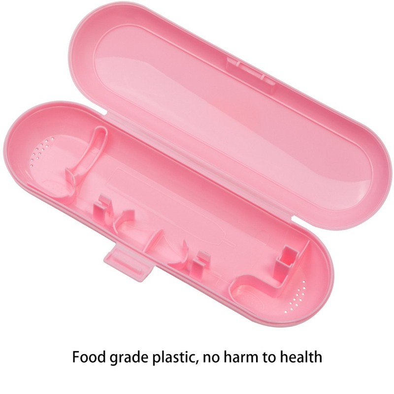 Plastic Electric Toothbrush Travel Case for Oral-B Pro Series, Pink