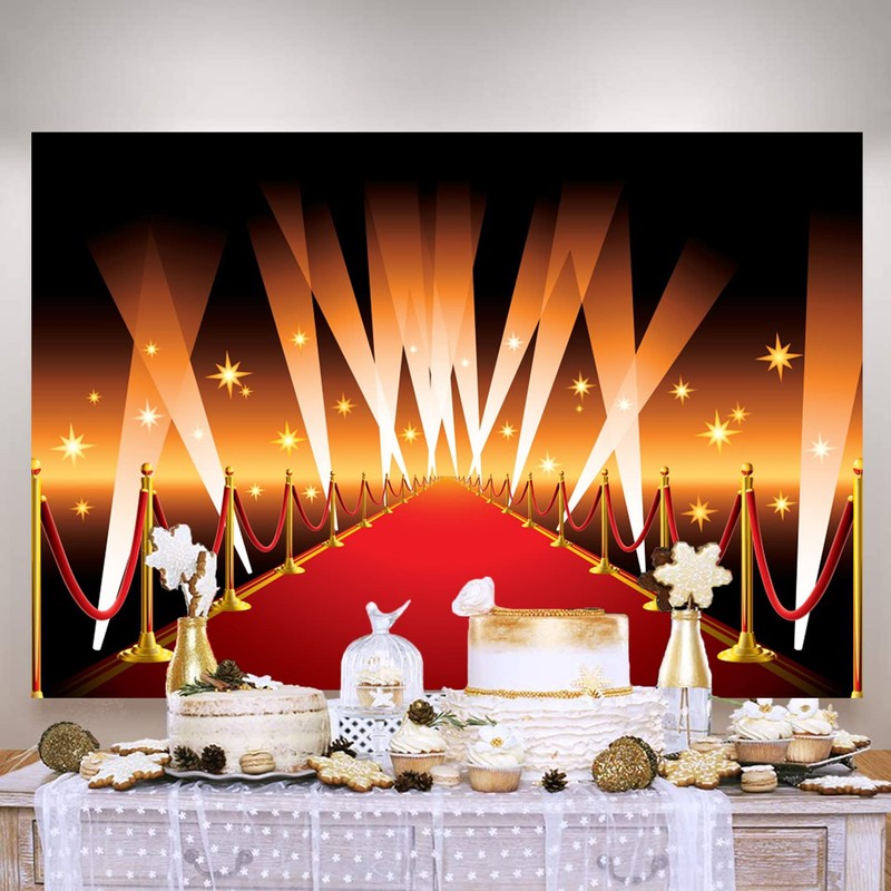 10x7ft Red Carpet Backdrop Reusable for Large Events Photoshoot Background