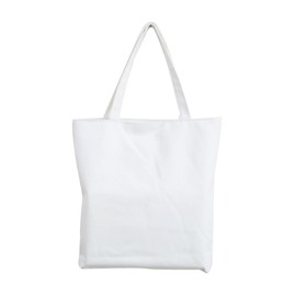 Music Notes Handbag Canvas Tote Bag Reusable Grocery Bag Shoulder Shopping Bag for Women Girls Gift (White)