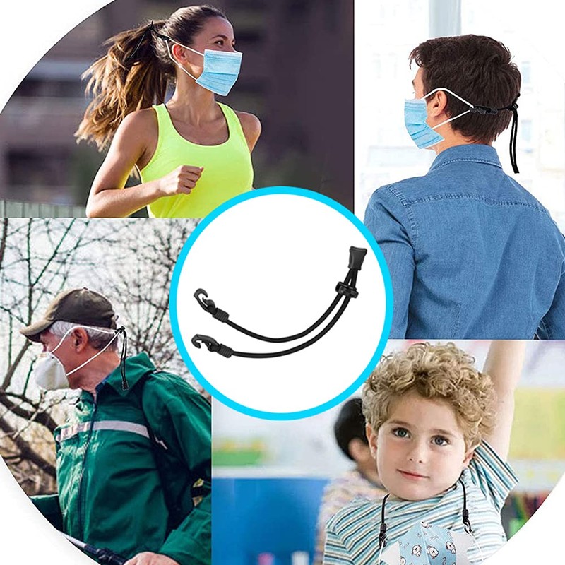 Mask Extender, Face Mask Holder, Anti-Slip Mask Buckle Strap (4pcs)