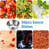Mimorou 100 Pack 3.3 Inch Stainless Steel Sauce Dishes Bulk