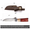 Gentlestache Horizontal Knife Sheath for belt EDC Compact Draw Knife