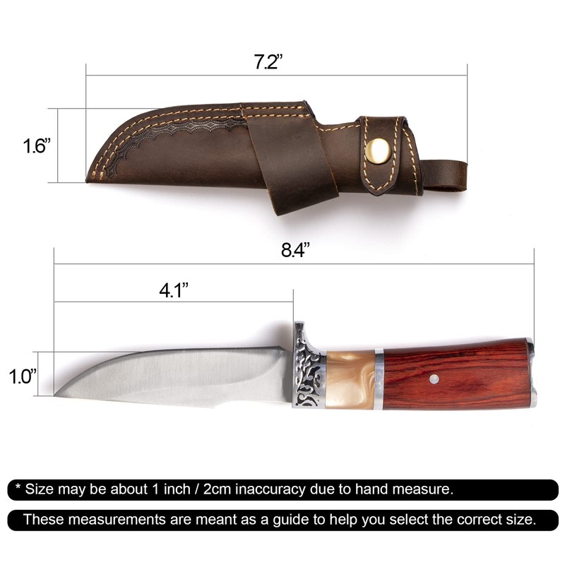 Gentlestache Horizontal Knife Sheath for belt EDC Compact Draw Knife