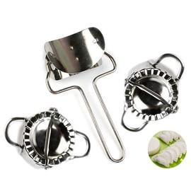 Jiaozi Chinese Dumplings Rapid Making Tool Set (1×Dumpling Skin Maker 2×Dumpling Moulds)