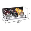 Better Display Cases Acrylic Three Mini - Miniature Football Helmets