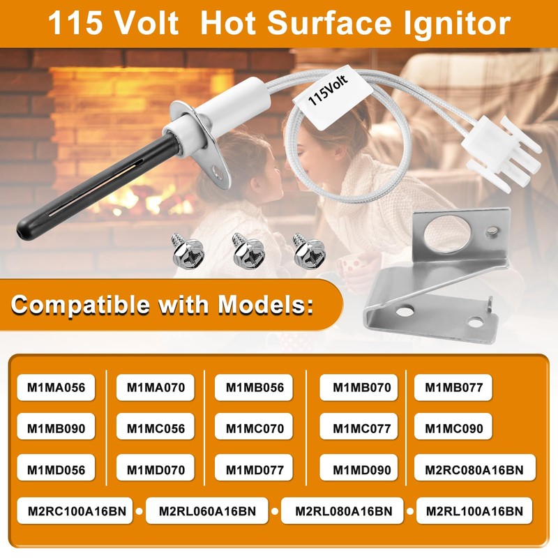 Cenipar 903110A 903110 Furnace Hot Surface Ignitors With Plug, Round