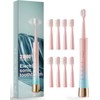 AJELU Pink & Blue Gradient Rechargeable Sonic Electric Toothbrush for