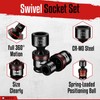 WETT 15-Piece 3/8" Drive Shallow Impact Universal Joint Socket Set,