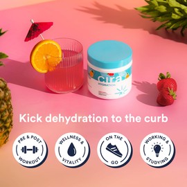 Cira Hydration Powder (45 Servings) - Electrolyte Drink Mix with Himalayan Salt for Dehydration Relief and Recovery - Fruit Punch