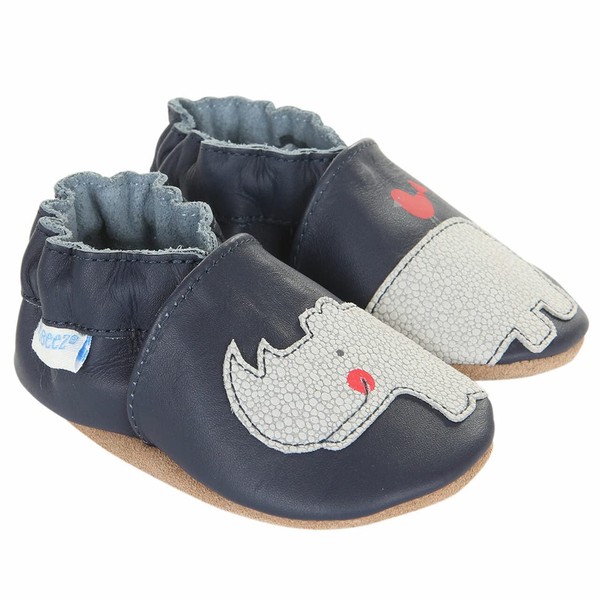 Robeez Friends Wrap Around Crib Shoe (Infant/Toddler),Navy,6-12 Months M US