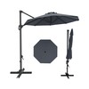 HarmonyHealth 10FT Outdoor Cantilever Umbrella Patio Umbrella with Base Included
