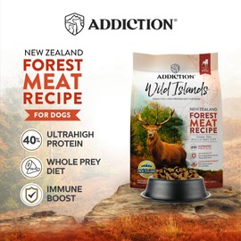 Addiction Wild Islands Forest Meat Premium Venison Recipe Dry Dog Food (4 Pound)