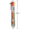 Multicolor Pens, 0.7mm 6-in-1 Multicolor Ballpoint Pen, 6-Color Retractable Ballpoint