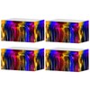 4 Pack 29x108 Inch Metallic Foil Fringe Tinsel Table Skirts