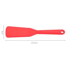 2 Stücke Pfannenwender Silikon Spatula - Hitzebeständig Pfannkuchen Spatula Omelett Spatel Mini Espatula für Kochen Fisch, Pfannkuchen, Eier, Pizza