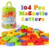 LovesTown 104 PCS Magnetic Letters Numbers Alphabet ABC 123 Fridge