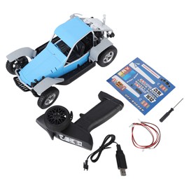 1:16 Remote Control Vehicles Toy Rechargeable Full Scale High Speed 4 Wheel Drive Car Model for Kids Adults Blue