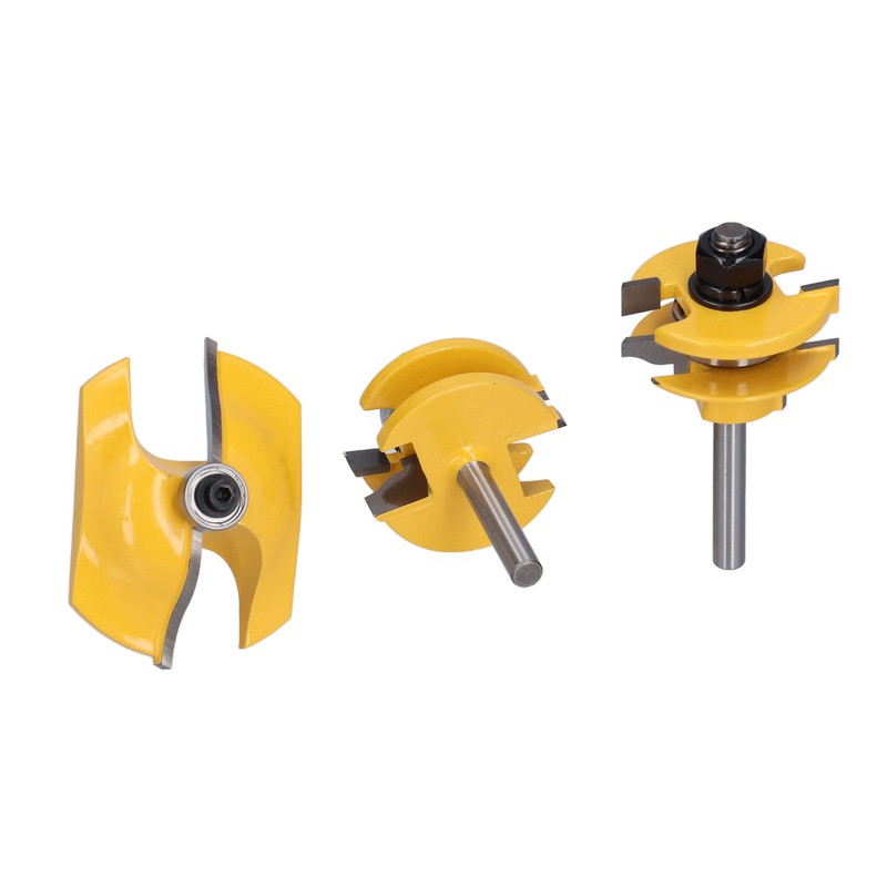 3Pcs Rail Stile Router Bits Roman Ogee Bit Woodworking Groove