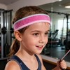 2 fasce per capelli sportivi per bambini, in cotone, per