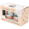 Sheepworld 48511 Egg Cup Shaker Set with "Schön" Motif |
