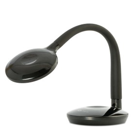 OttLite D59PNB-FFP Soft Touch Flex Led Lamp, Desk Lamp, Space Saving Design, Flexible Adjustment, Dimmable, 10.5" x 5.25" x 11", Black