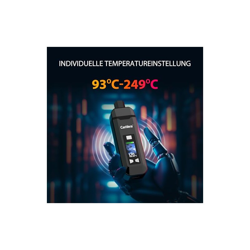 Vaporizer Herbs Dual Heating System Haptic Feedbacks Precise Temperature Setting