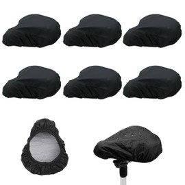 JIEYUMAO 6Pcs Bike Seat Cover, Waterproof Bike Saddle Cover for Outdoor, Universal Bikes Seat Rain Cover Bikes Seat Cushion Covers Bicycle Seats Rain Covers for Sunny Rainy Snowy Days