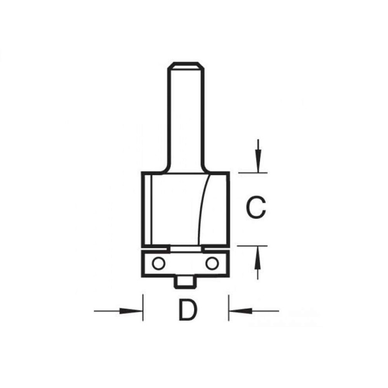 Trend C116X1/4TC Self Guided Trimmer 12.7mm Diameter