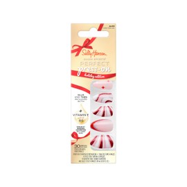 Sally Hansen Salon Effects Perfect Press-On Holiday, Candy Cane Lane​, Press On Nails, Easy to Apply, Nail Glue & Adhesive Tabs Included