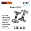 Handyhome Bisagra Handyhome 8.5 Cm X 5.2 Cm 15paquetes 30piezas