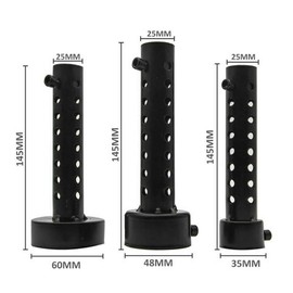 MASO Motorcycle Exhaust Silencer 35/48/60 mm 145 mm Long Insert DB Killer 35 mm Black 1 Piece