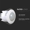 V-TAC 1356 VT-8051 Infrared Motion Sensor (white, recessed, max 1200w)