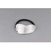 Silver leaf cuff ponytail holder genie style stretch pony tail