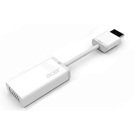 Acer HDMI to VGA Adapter (Model ACB521, Part # NP.CAB1A.024) - White