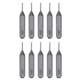 sourcing map 10pcs SIM0.8 Card Removal Screwdriver Bit 5/32" Hex Shank 28mm Length Magnetic Cylindrical Head S2 Steel SIM Card Tray Removal Driver Bits for Repair of Mobile Phones Tablets