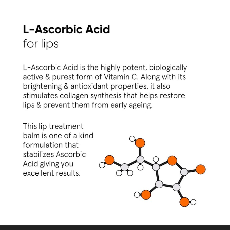 Minimalist 8% L-Ascorbic Acid Lip Treatment Balm with Vitamin E,