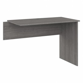 Pemberly Row Modern Desk Return in Modern Gray - Engineered Wood