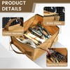 Heavy Duty Tool Storage Organizer, Tool Pouch with Metal Zipper