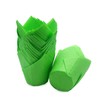 Bakehope Standard Tulip Baking Cups, Unbleached Greaseproof Muffin Cupcake Liners,